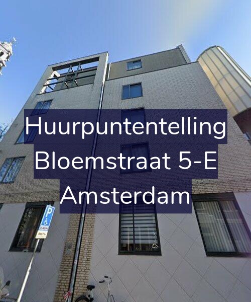 Foto gevel Huurpuntentelling voor Bloemstraat 5-E, Amsterdam