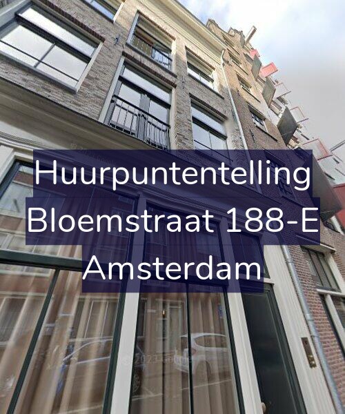 Foto gevel Huurpuntentelling voor Bloemstraat 188-E, Amsterdam