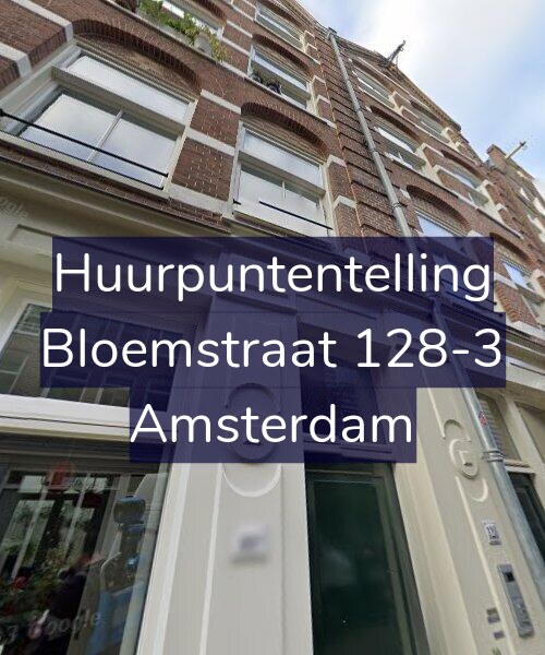 Foto gevel Huurpuntentelling voor Bloemstraat 128-3, Amsterdam