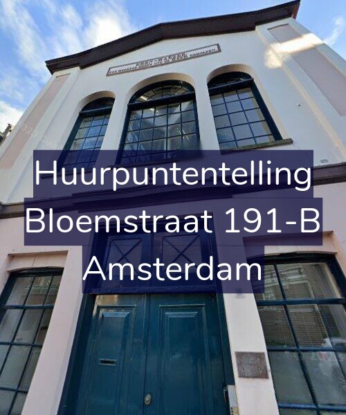 Foto gevel Huurpuntentelling voor Bloemstraat 191-B, Amsterdam