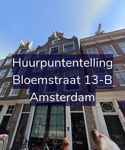 Foto gevel Huurpuntentelling voor Bloemstraat 13-B, Amsterdam