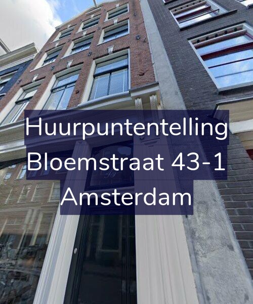 Foto gevel Huurpuntentelling voor Bloemstraat 43-1, Amsterdam