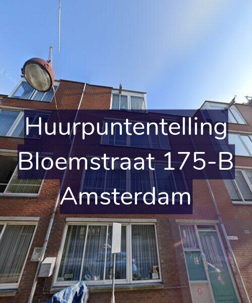 Foto gevel Huurpuntentelling voor Bloemstraat 175-B, Amsterdam