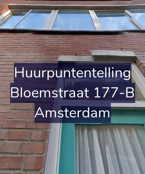 Foto gevel Huurpuntentelling voor Bloemstraat 177-B, Amsterdam