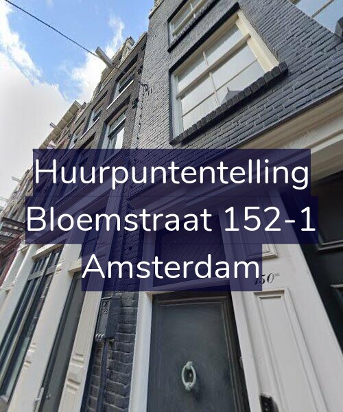 Foto gevel Huurpuntentelling voor Bloemstraat 152-1, Amsterdam