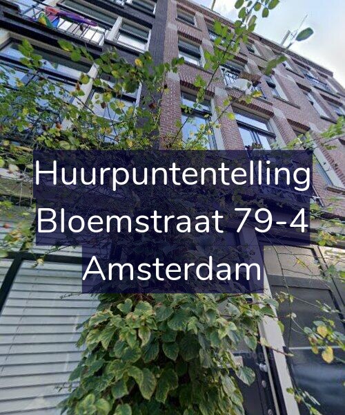 Foto gevel Huurpuntentelling voor Bloemstraat 79-4, Amsterdam
