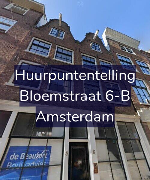 Foto gevel Huurpuntentelling voor Bloemstraat 6-B, Amsterdam