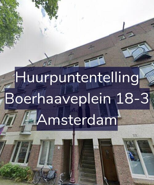 Foto gevel Huurpuntentelling voor Boerhaaveplein 18-3, Amsterdam