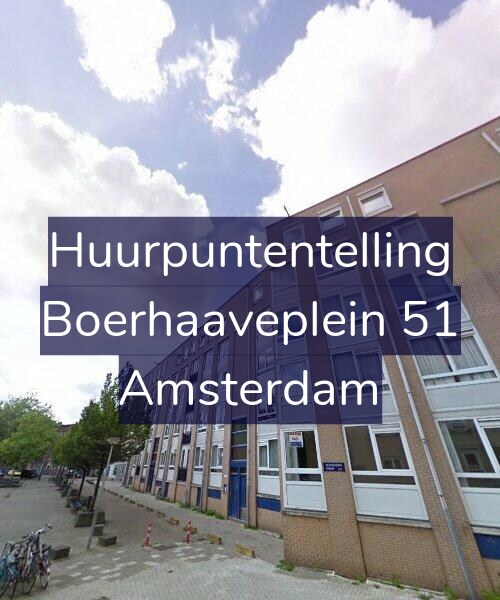 Foto gevel Huurpuntentelling voor Boerhaaveplein 51, Amsterdam