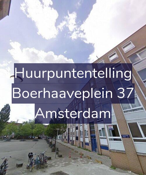 Foto gevel Huurpuntentelling voor Boerhaaveplein 37, Amsterdam