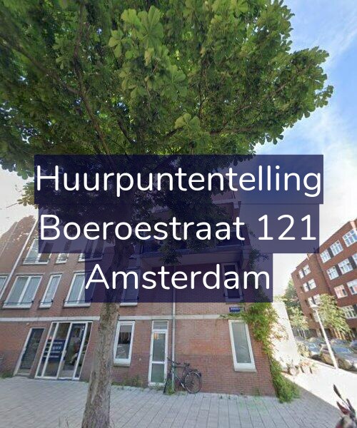 Foto gevel Huurpuntentelling voor Boeroestraat 121, Amsterdam