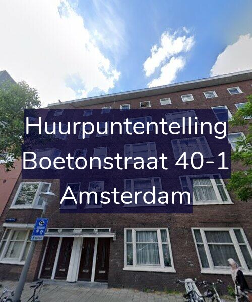 Foto gevel Huurpuntentelling voor Boetonstraat 40-1, Amsterdam