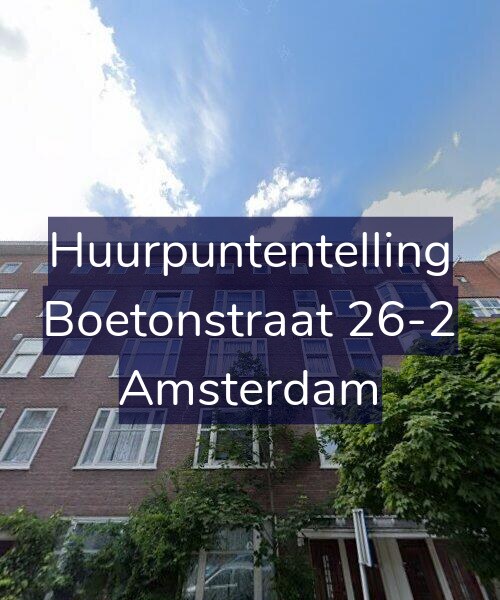 Foto gevel Huurpuntentelling voor Boetonstraat 26-2, Amsterdam