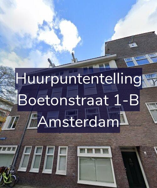 Foto gevel Huurpuntentelling voor Boetonstraat 1-B, Amsterdam