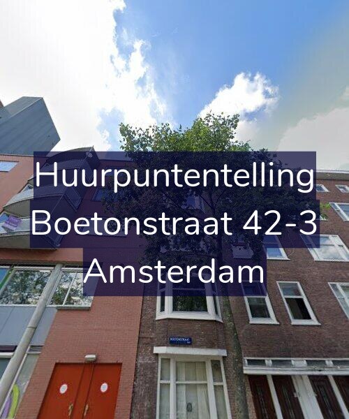 Foto gevel Huurpuntentelling voor Boetonstraat 42-3, Amsterdam