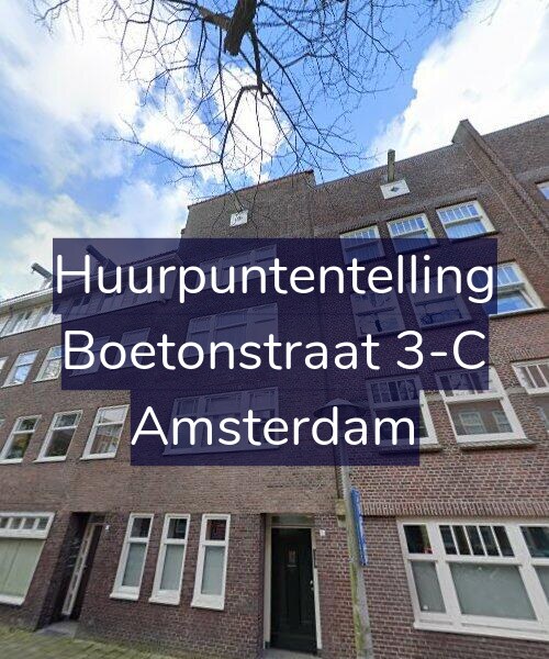 Foto gevel Huurpuntentelling voor Boetonstraat 3-C, Amsterdam