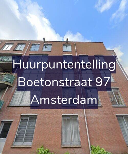 Foto gevel Huurpuntentelling voor Boetonstraat 97, Amsterdam