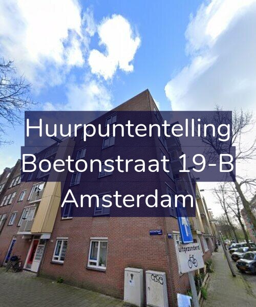 Foto gevel Huurpuntentelling voor Boetonstraat 19-B, Amsterdam