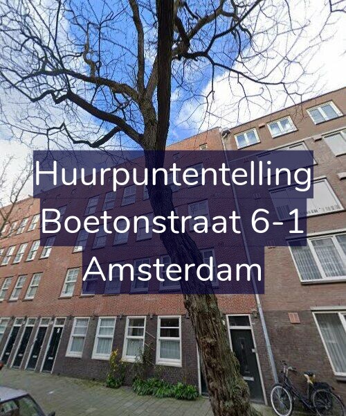 Foto gevel Huurpuntentelling voor Boetonstraat 6-1, Amsterdam