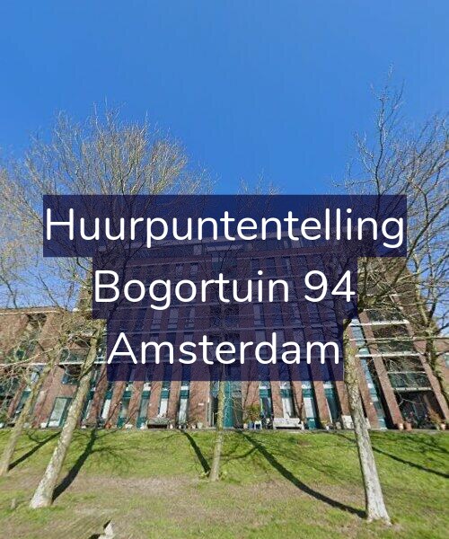 Foto gevel Huurpuntentelling voor Bogortuin 94, Amsterdam