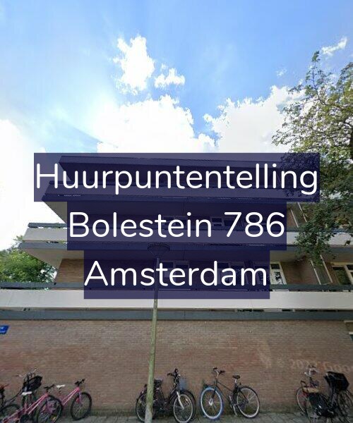 Foto gevel Huurpuntentelling voor Bolestein 786, Amsterdam