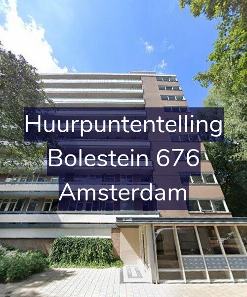 Foto gevel Huurpuntentelling voor Bolestein 676, Amsterdam