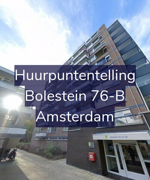 Foto gevel Huurpuntentelling voor Bolestein 76-B, Amsterdam