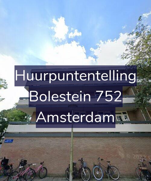 Foto gevel Huurpuntentelling voor Bolestein 752, Amsterdam
