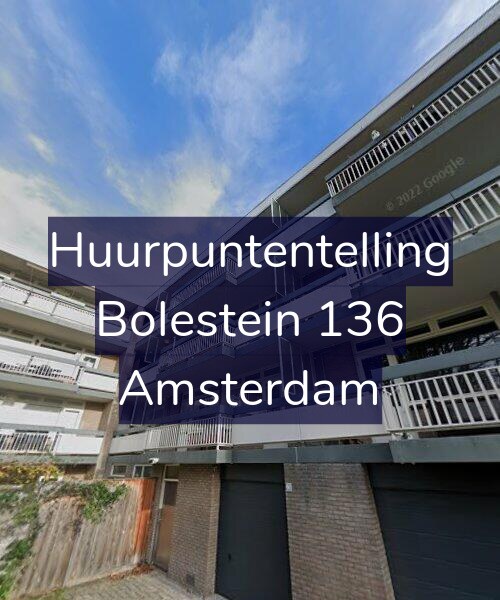 Foto gevel Huurpuntentelling voor Bolestein 136, Amsterdam