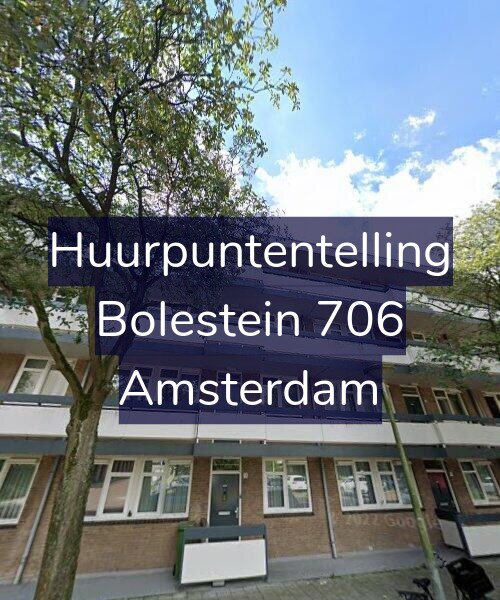 Foto gevel Huurpuntentelling voor Bolestein 706, Amsterdam