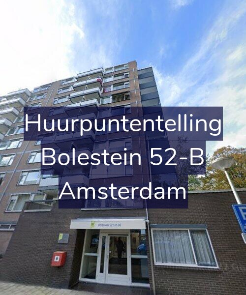 Foto gevel Huurpuntentelling voor Bolestein 52-B, Amsterdam