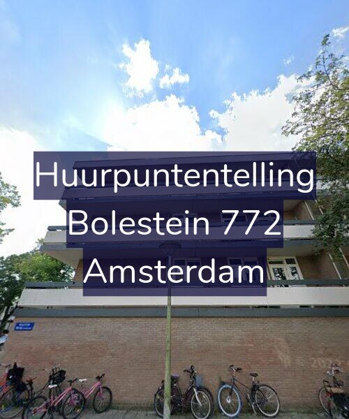 Foto gevel Huurpuntentelling voor Bolestein 772, Amsterdam