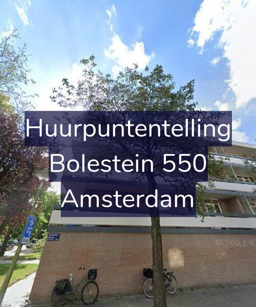 Foto gevel Huurpuntentelling voor Bolestein 550, Amsterdam