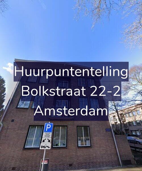 Foto gevel Huurpuntentelling voor Bolkstraat 22-2, Amsterdam
