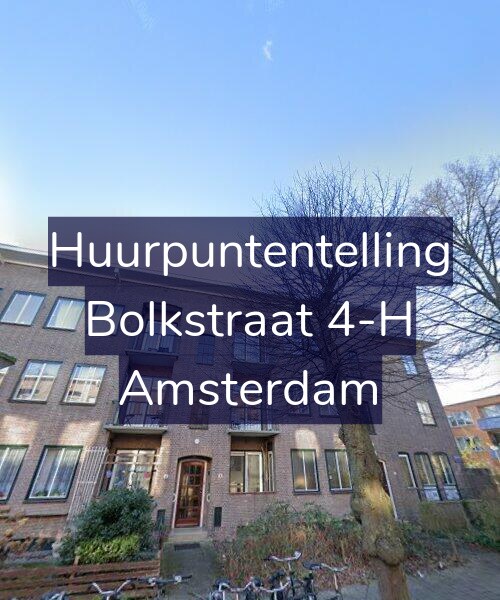 Foto gevel Huurpuntentelling voor Bolkstraat 4-H, Amsterdam