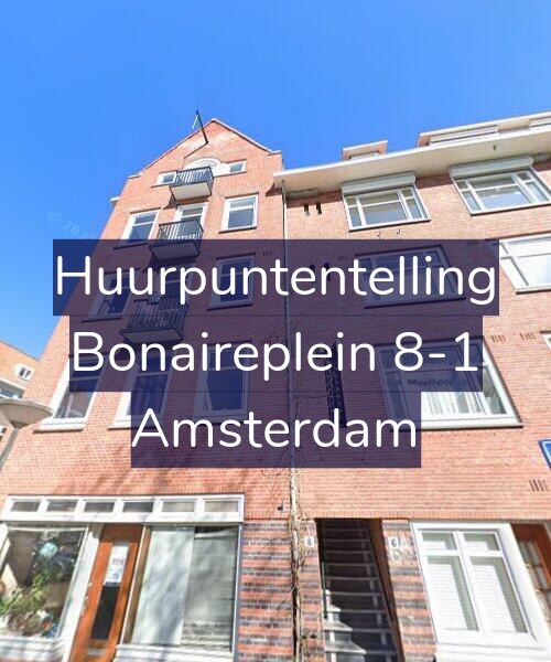 Foto gevel Huurpuntentelling voor Bonaireplein 8-1, Amsterdam