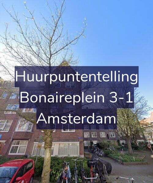 Foto gevel Huurpuntentelling voor Bonaireplein 3-1, Amsterdam