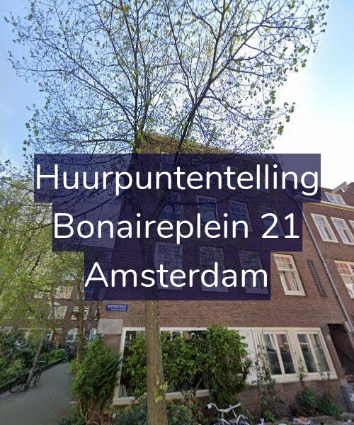 Foto gevel Huurpuntentelling voor Bonaireplein 21, Amsterdam