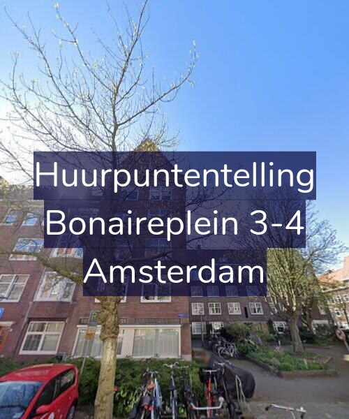 Foto gevel Huurpuntentelling voor Bonaireplein 3-4, Amsterdam