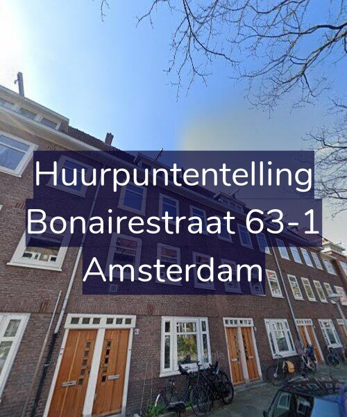 Foto gevel Huurpuntentelling voor Bonairestraat 63-1, Amsterdam