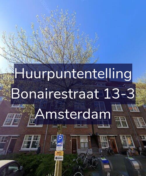 Foto gevel Huurpuntentelling voor Bonairestraat 13-3, Amsterdam