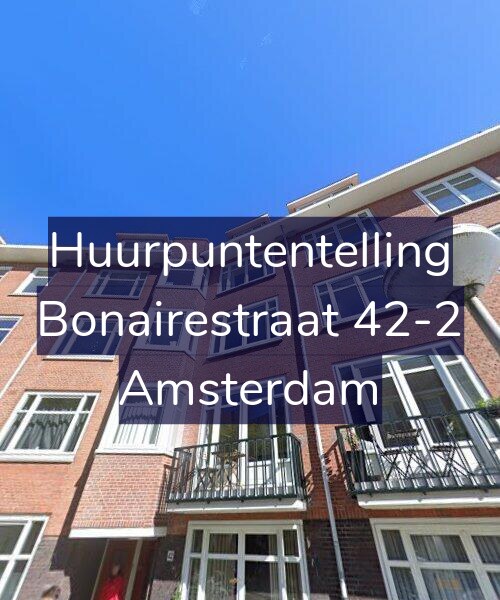 Foto gevel Huurpuntentelling voor Bonairestraat 42-2, Amsterdam