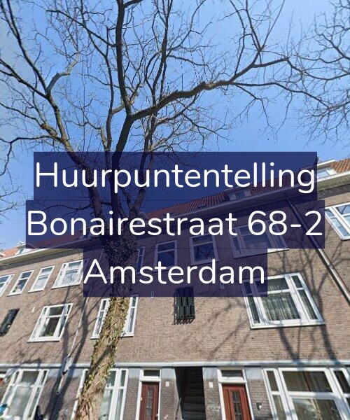 Foto gevel Huurpuntentelling voor Bonairestraat 68-2, Amsterdam