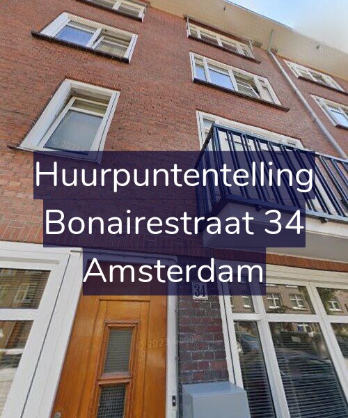 Foto gevel Huurpuntentelling voor Bonairestraat 34, Amsterdam