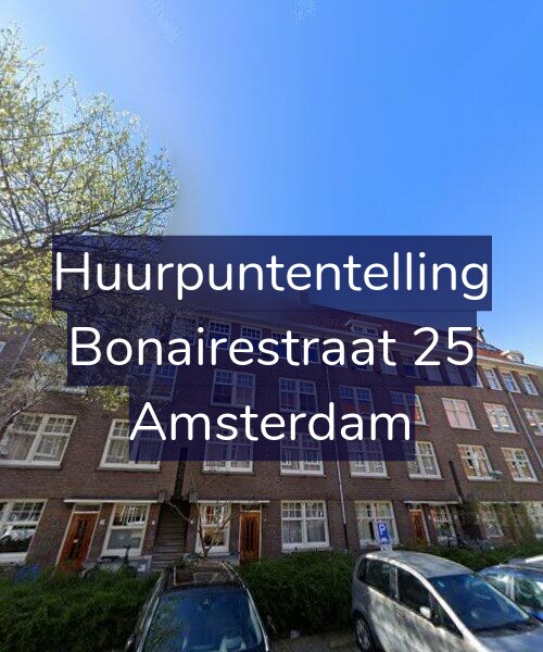 Foto gevel Huurpuntentelling voor Bonairestraat 25, Amsterdam