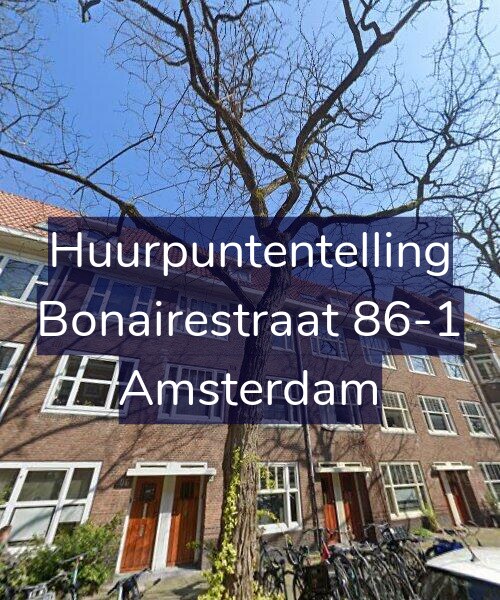 Foto gevel Huurpuntentelling voor Bonairestraat 86-1, Amsterdam