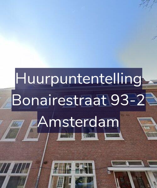 Foto gevel Huurpuntentelling voor Bonairestraat 93-2, Amsterdam