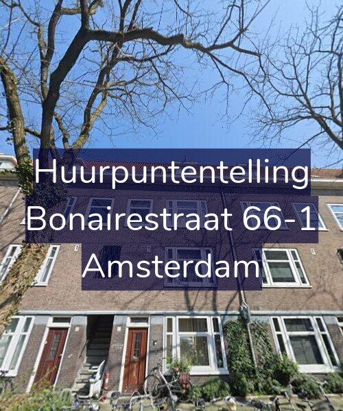 Foto gevel Huurpuntentelling voor Bonairestraat 66-1, Amsterdam