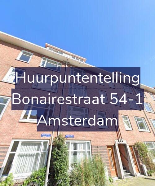 Foto gevel Huurpuntentelling voor Bonairestraat 54-1, Amsterdam