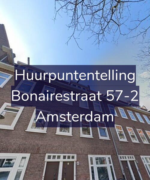 Foto gevel Huurpuntentelling voor Bonairestraat 57-2, Amsterdam